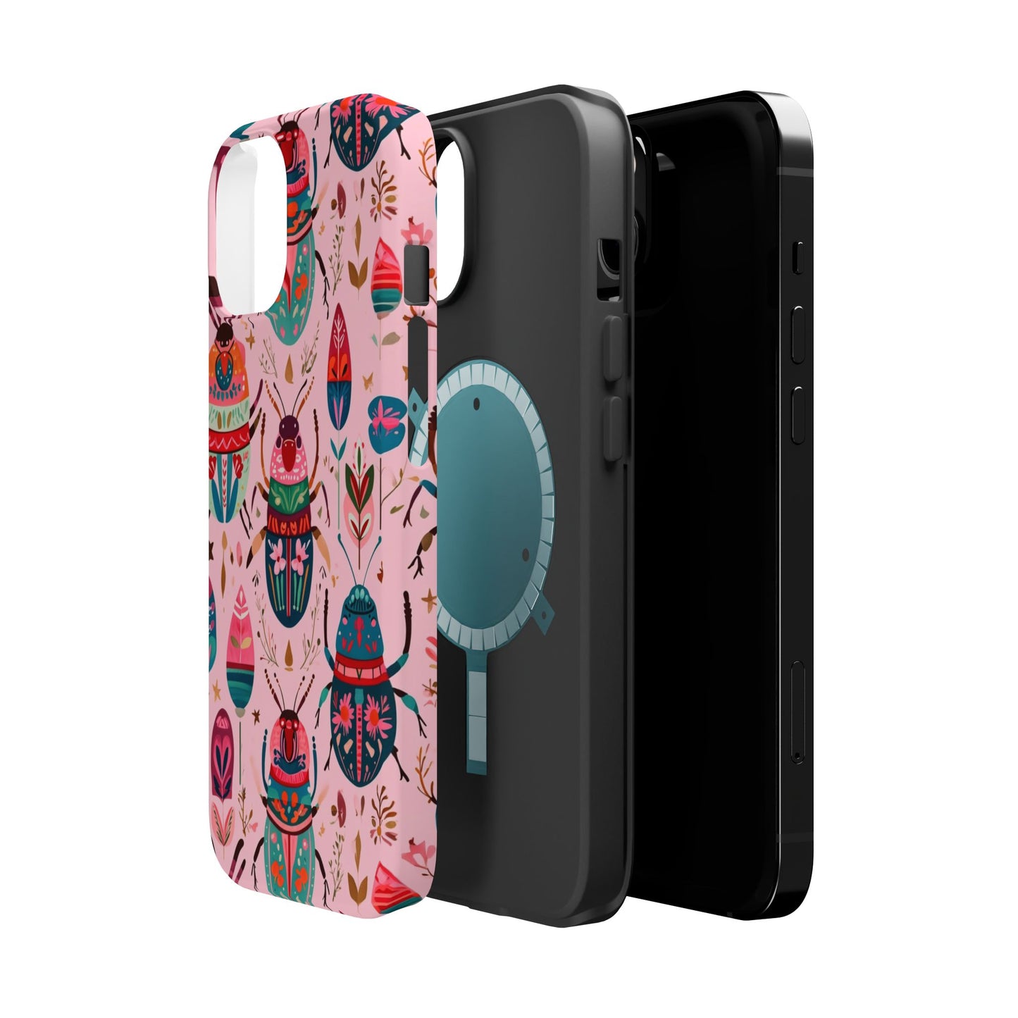 Phone Case — Colorful Boho Beetle Magnetic Impact-Resistant Cover