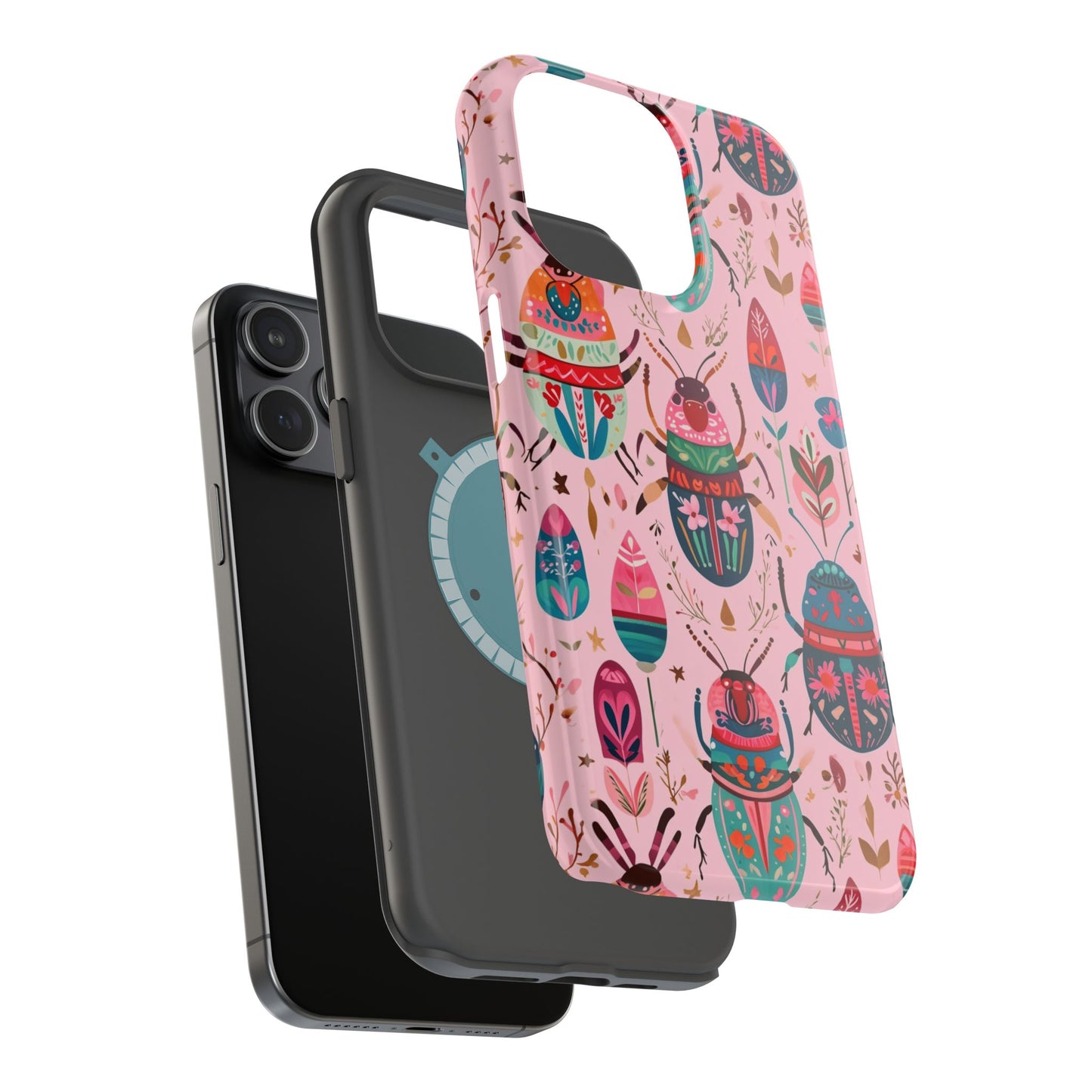 Phone Case — Colorful Boho Beetle Magnetic Impact-Resistant Cover