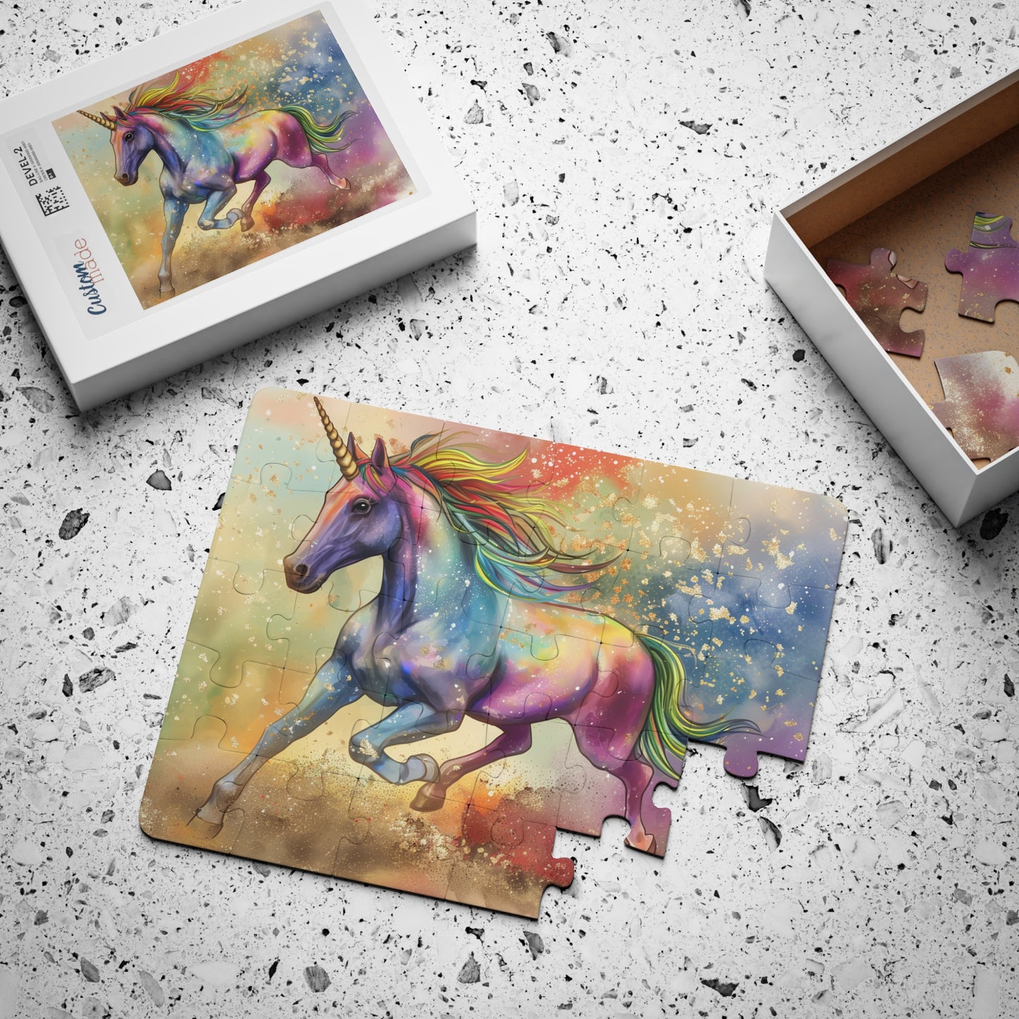 Unicorn Rainbow Kids Puzzle — 30-Piece Magical Jigsaw for Toddlers & Preschoolers
