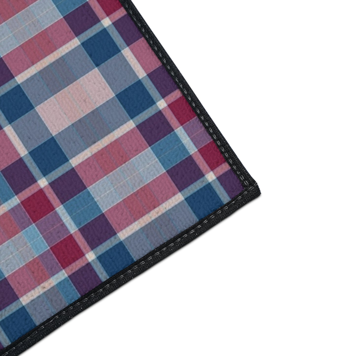 Plaid Heavy-Duty Floor Mat — Durable Non-Slip Rug for Entryway & Garage