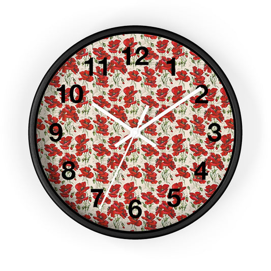 Flower Power Wall Clock - Floral Decor