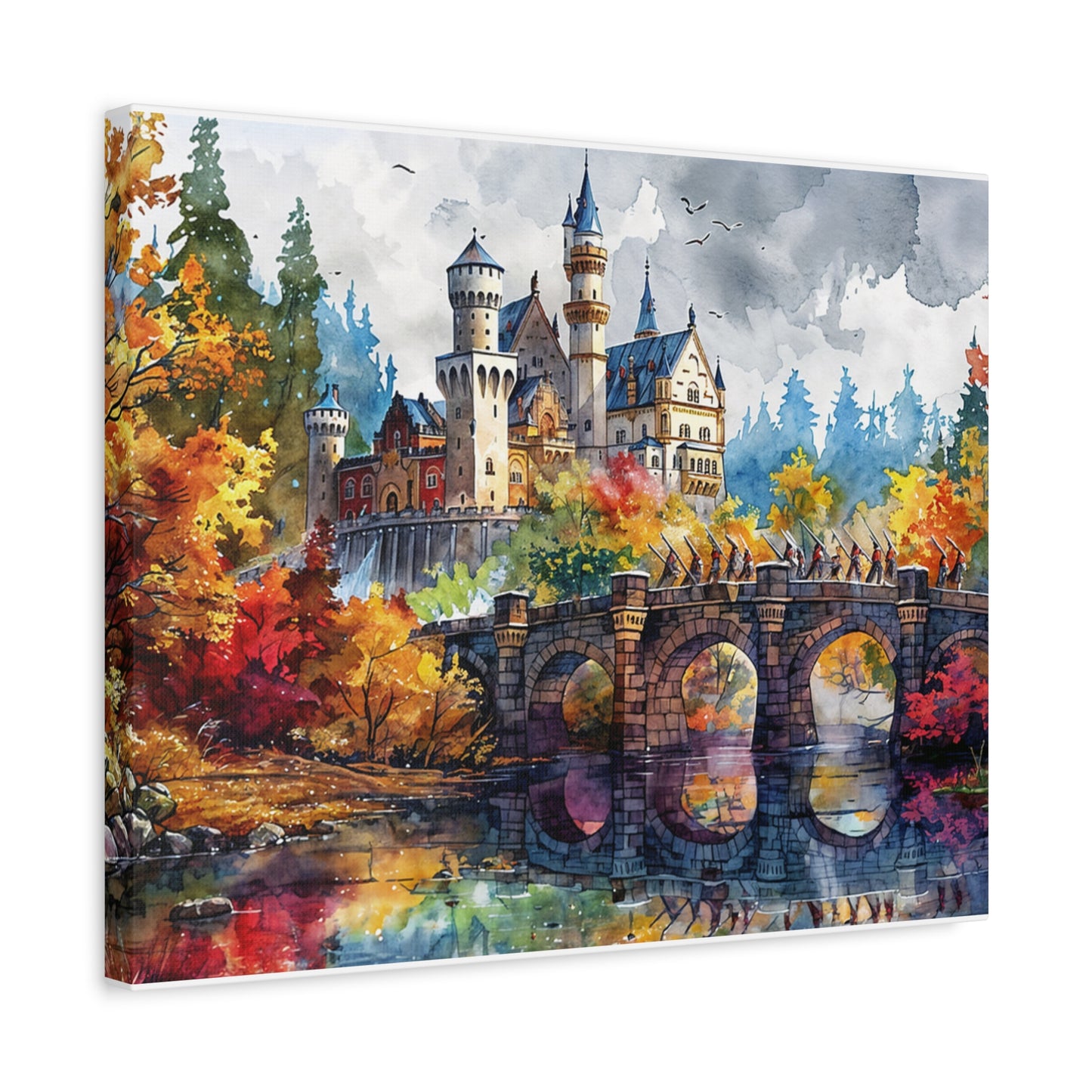 Matte Canvas, Stretched, 1.25" - Castle