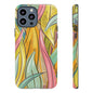 Vibrant Phone Case with Colorful Leaf Design, Tough Cases for Nature Lovers, Eco-Friendly Gift, Summer Vibes, Floral Phone Cover