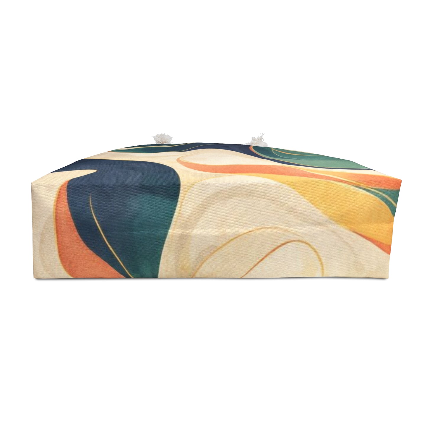 Abstract Retro Swirl Weekender Bag — Boho Travel Tote