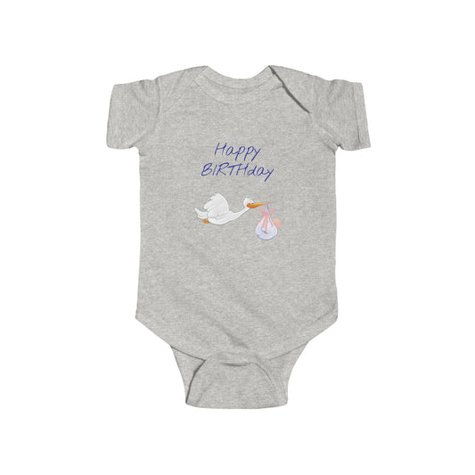 Happy Birthday Infant Bodysuit - Cute Baby Gift, Newborn Outfit, 1st Birthday, Baby Shower, Toddler Apparel