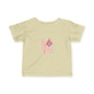 Infant Tee — Pink Floral "LOVE" Baby T‑Shirt, Cute Newborn Gift for Valentine’s & Everyday