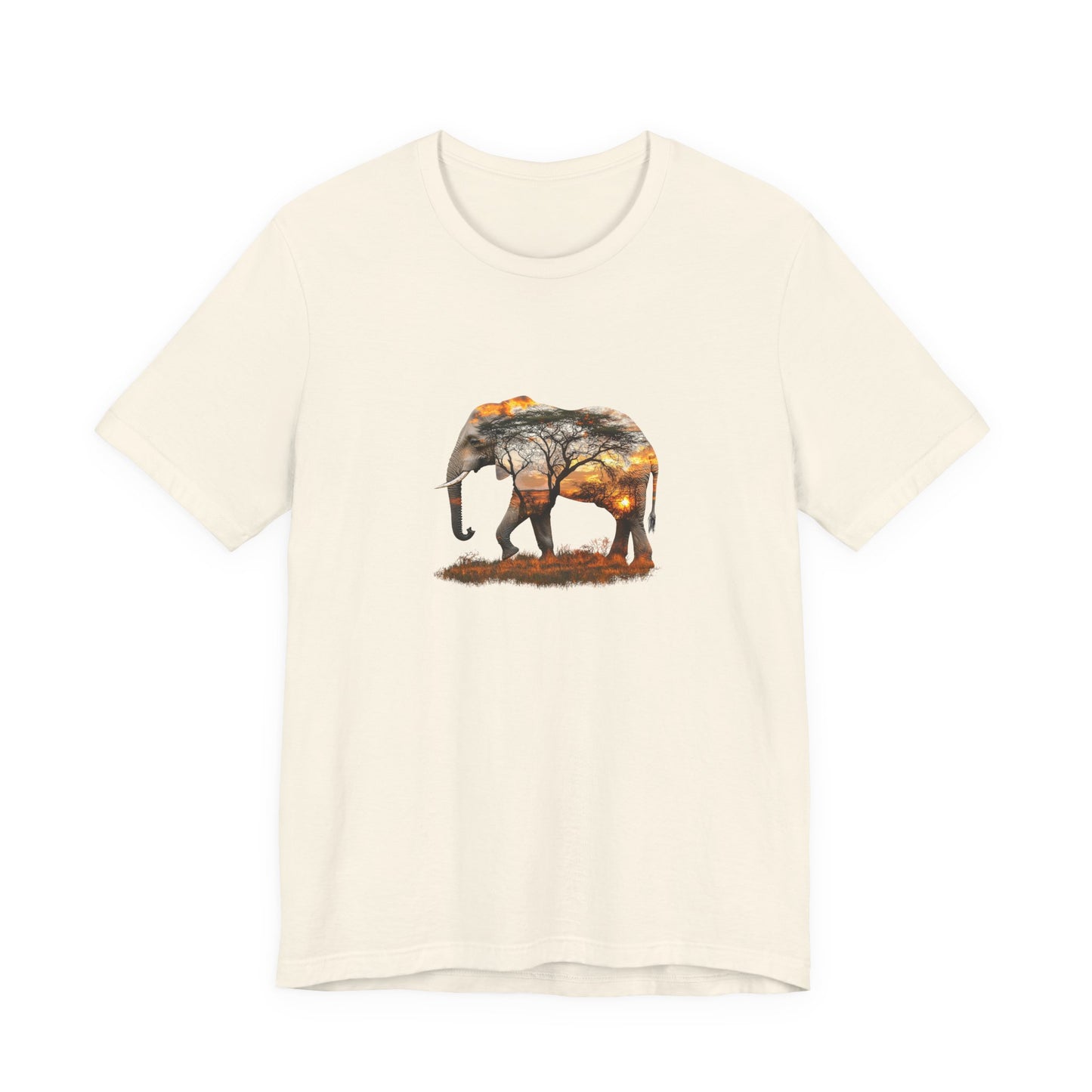 Elephant Sunset Unisex Jersey Tee