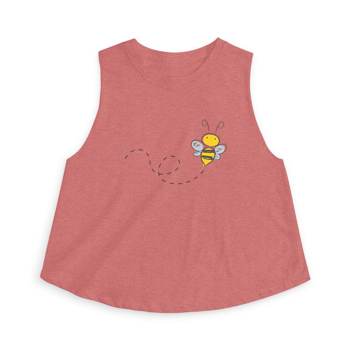 Bee Cute Women's Crop Top — Sweet Bumblebee Graphic