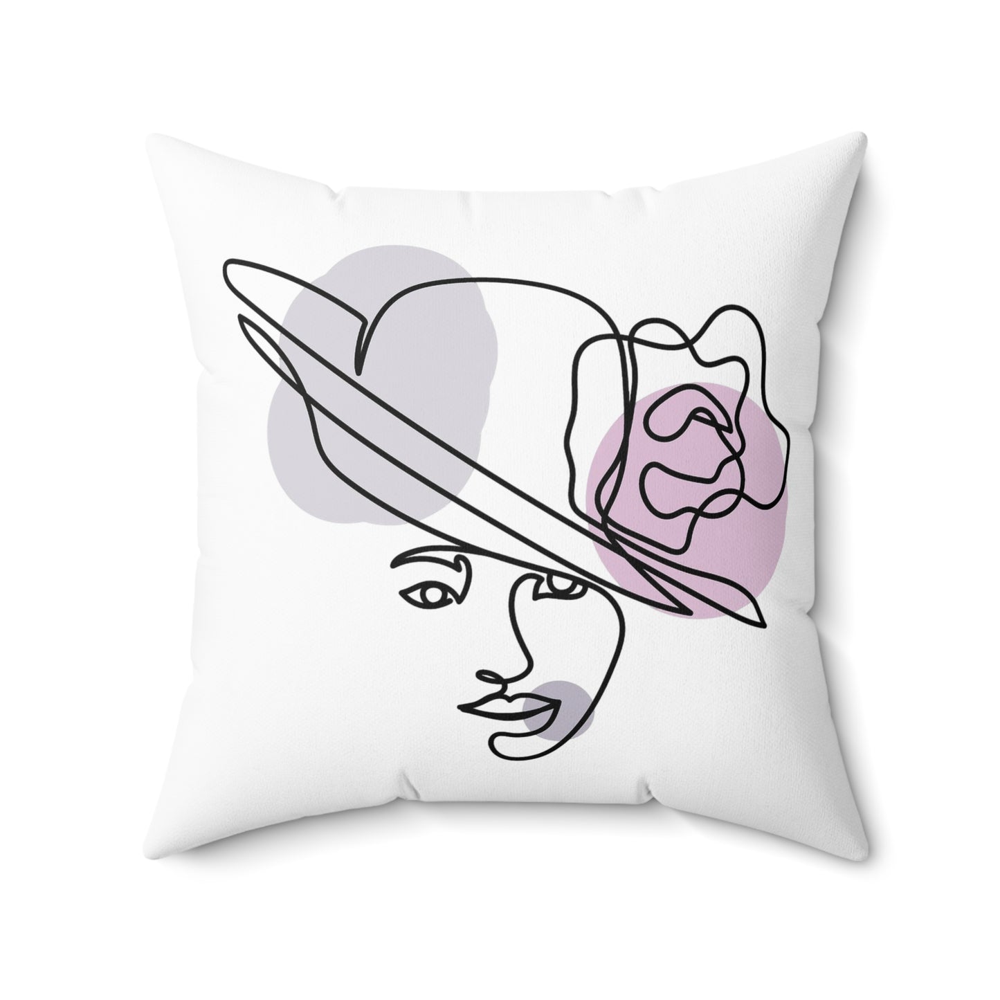Elegant Fashion Illustration Pillow