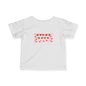 Infant Tee — Red Heart Pattern Baby Shirt (Valentine’s Day)