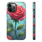 Floral Phone Case, Tough Cases with Elegant Rose Design, Stylish iPhone Cover, Rose Flower Gift for Nature Lovers, Unique Mobile Accessories