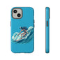 Surfing Phone Case, Coastal Vibes Phone Cover, Tough Cases for Beach Lovers, Ocean Art Phone Accessories, Summer Gift Idea