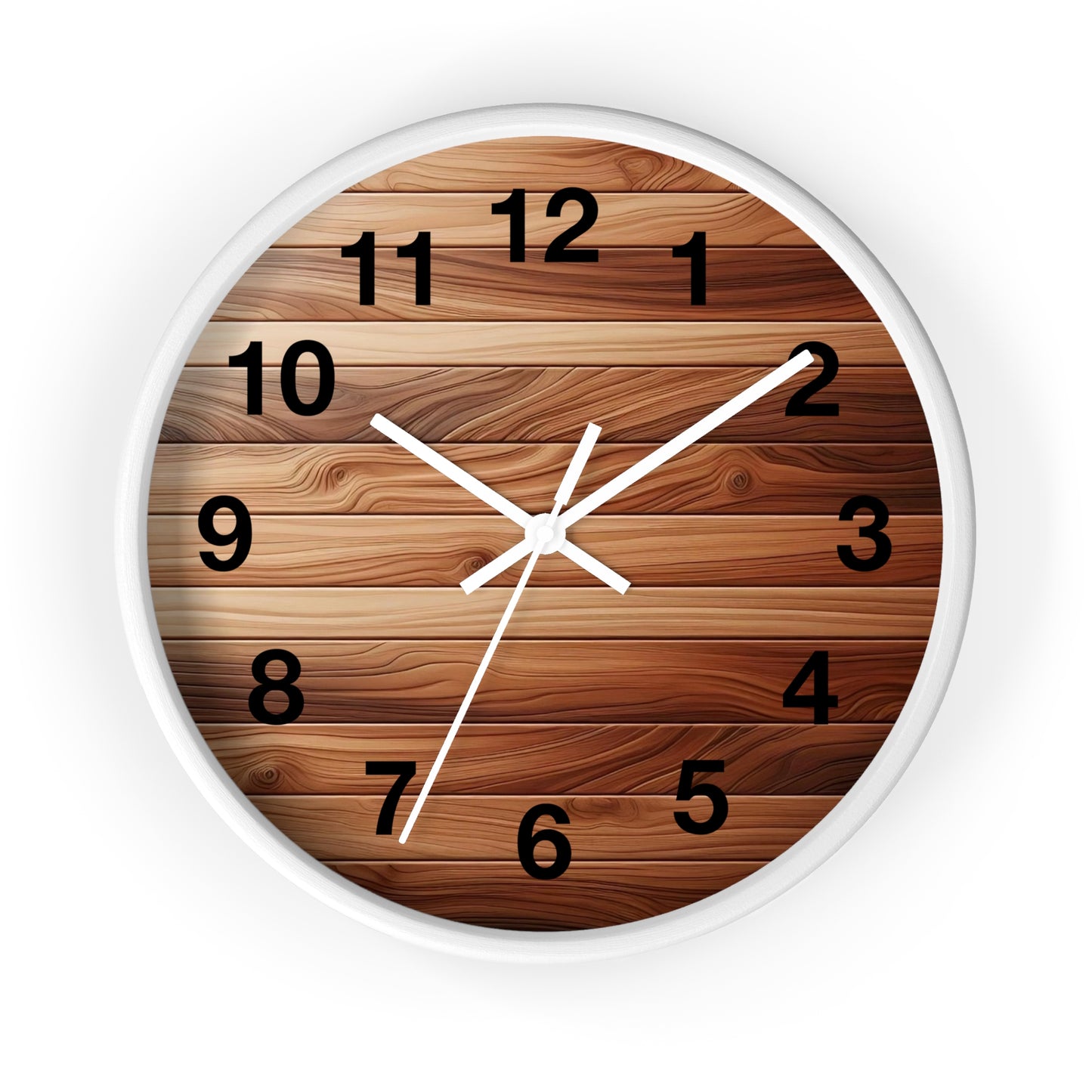 Rustic Wood Wall Clock - Natural Timber Home Decor