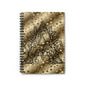 Gold Mandala Monogram A Spiral Notebook — Ruled Journal for Notes & Sketches
