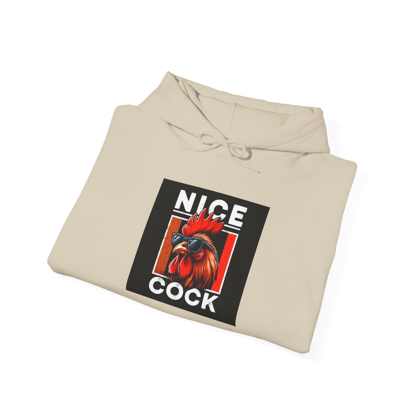 Rooster Graphic Hoodie – "Nice Cock" Bold Farmhouse Pullover