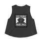 Less People More Dogs Crop Top – Cute Black Lab Graphic Tank for Dog Lovers