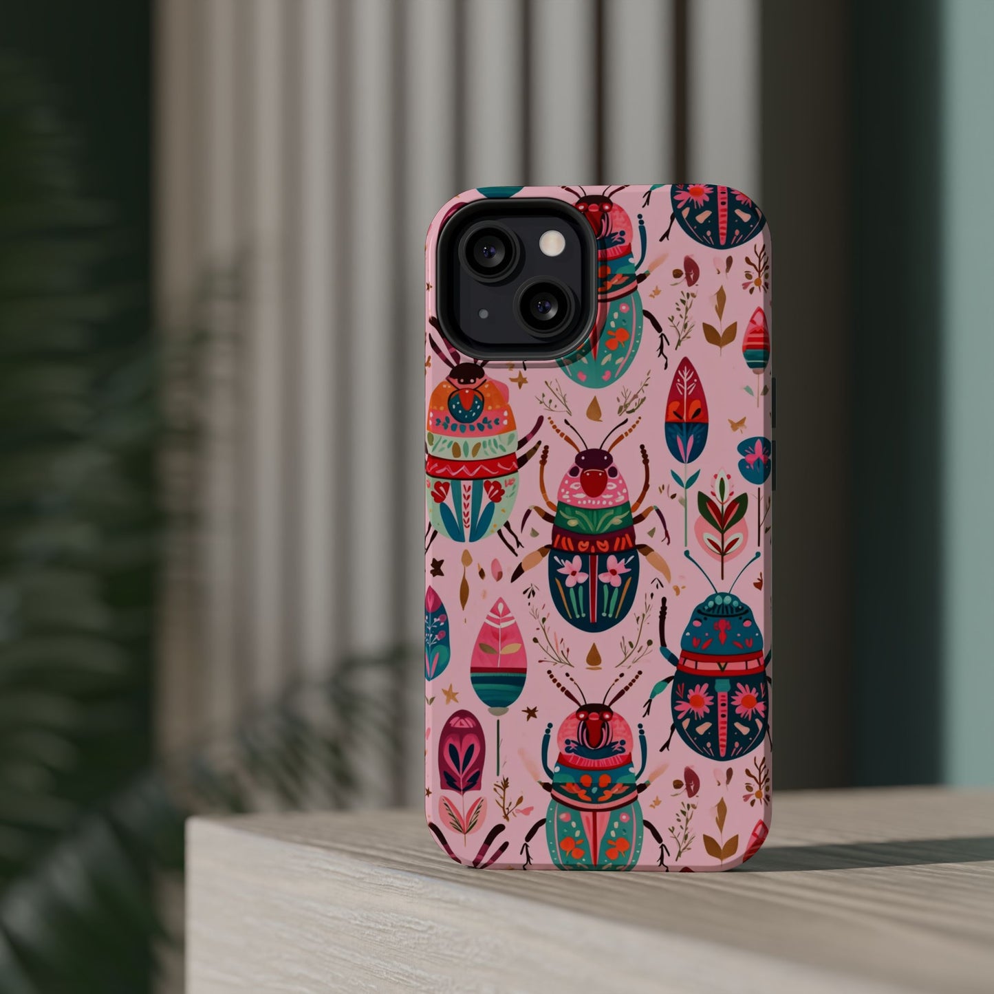 Phone Case — Colorful Boho Beetle Magnetic Impact-Resistant Cover