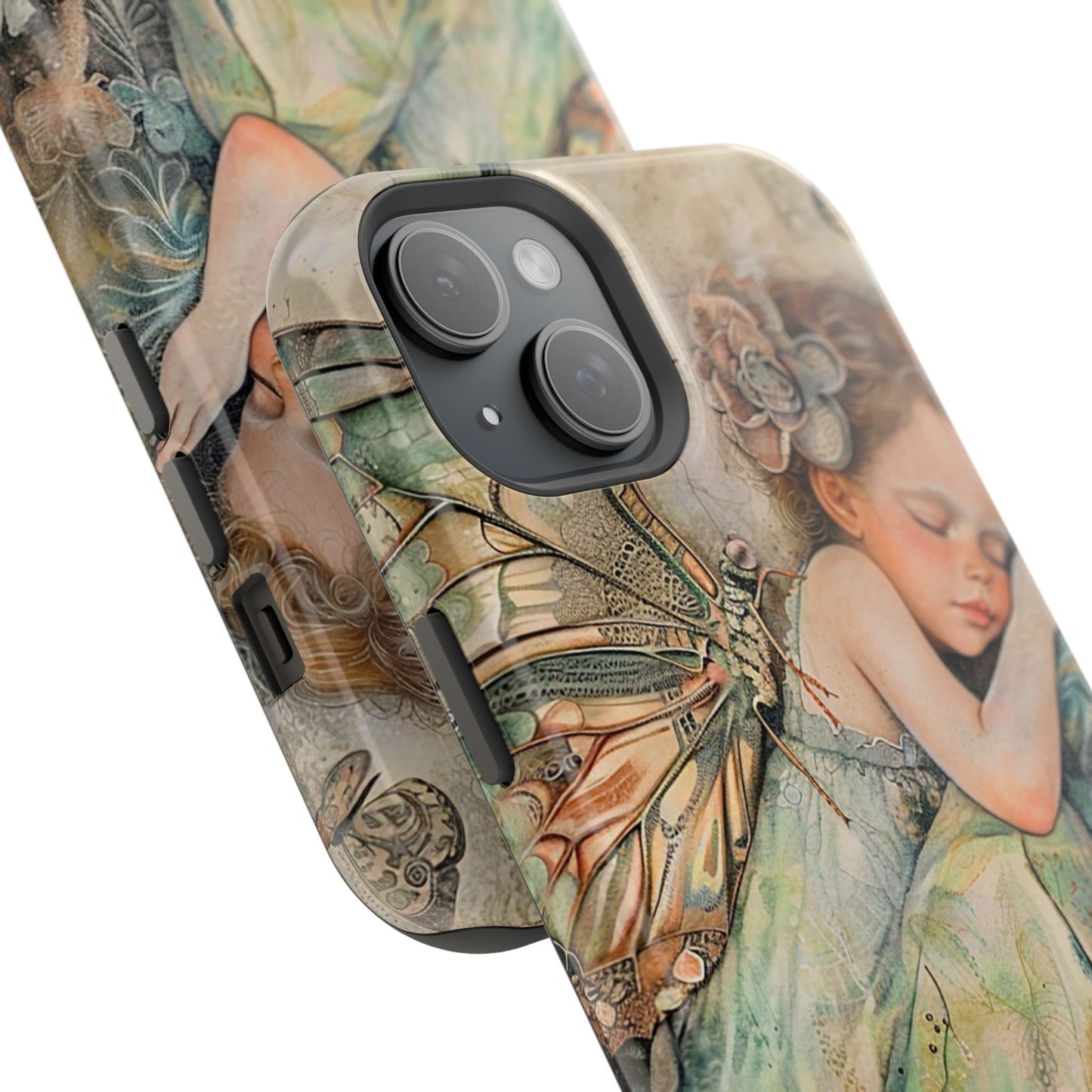 Fairy Sleeping Phone Case — Magnetic Impact-Resistant iPhone Cover