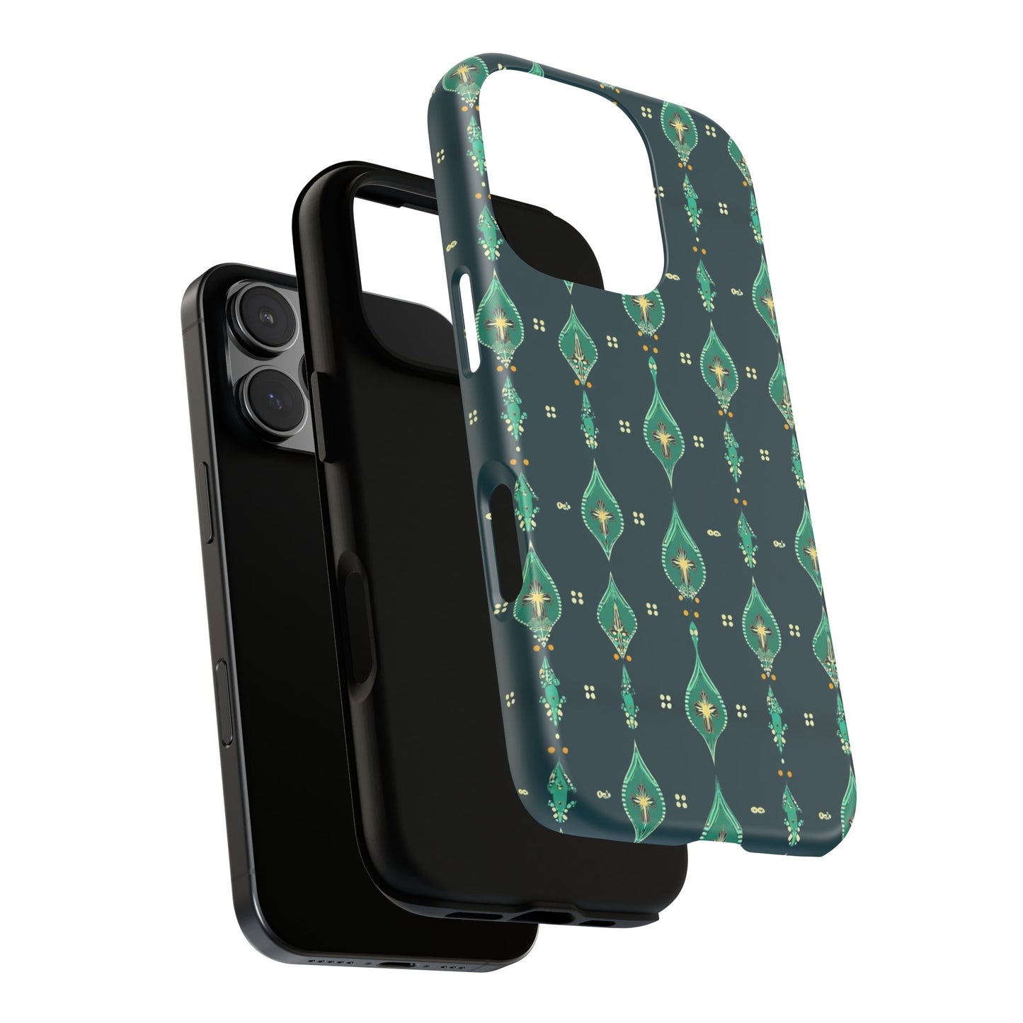 Emerald Boho Teardrop Phone Case