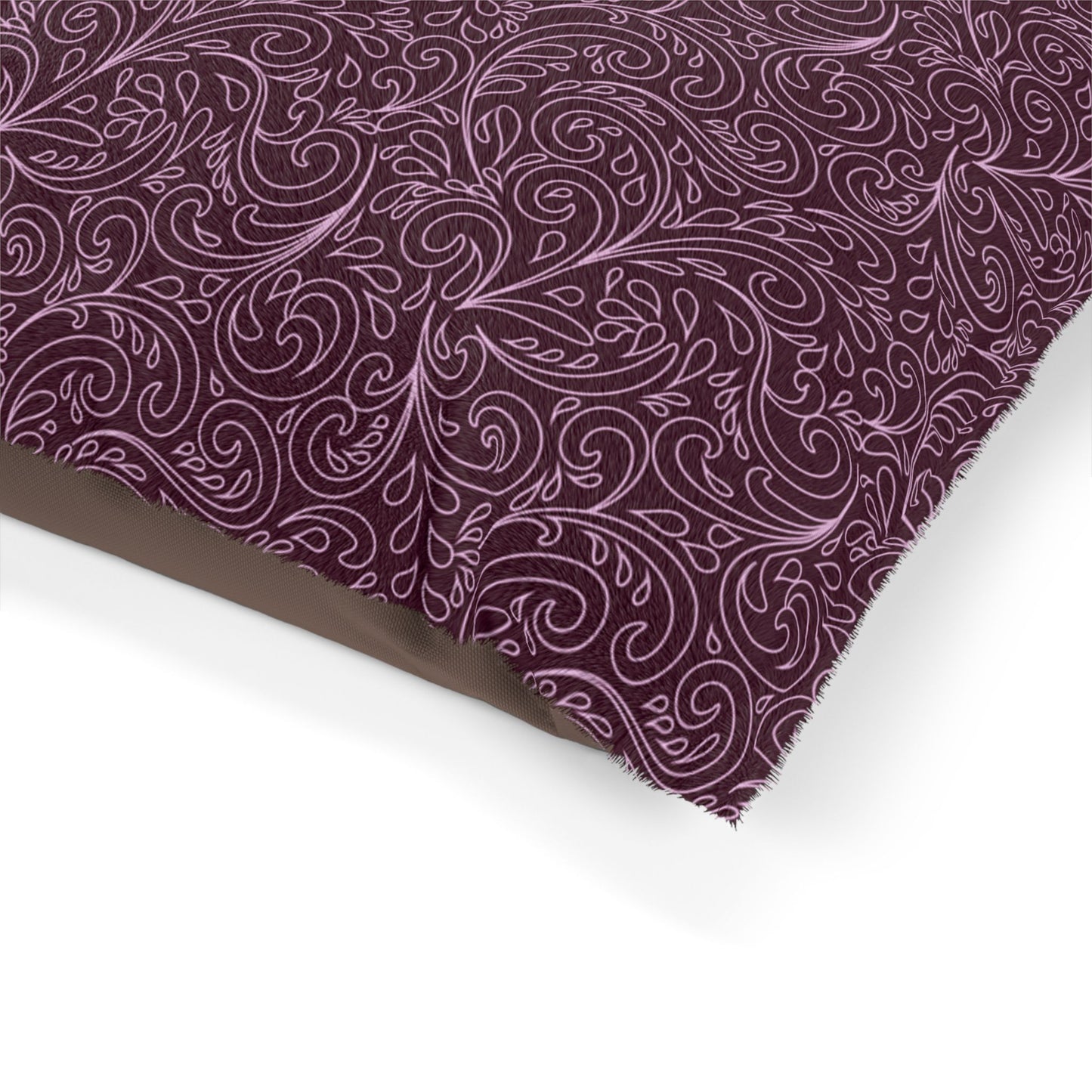 Luxurious Pet Bed with Swirly Design, Cozy Pet Bed, Dog Bed, Cat Bed, Plush Pet Cushion, Stylish Pet Decor
