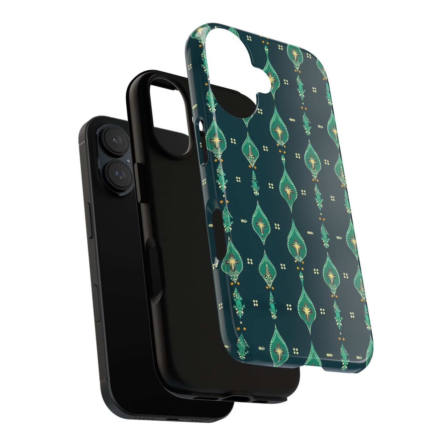 Emerald Boho Teardrop Phone Case