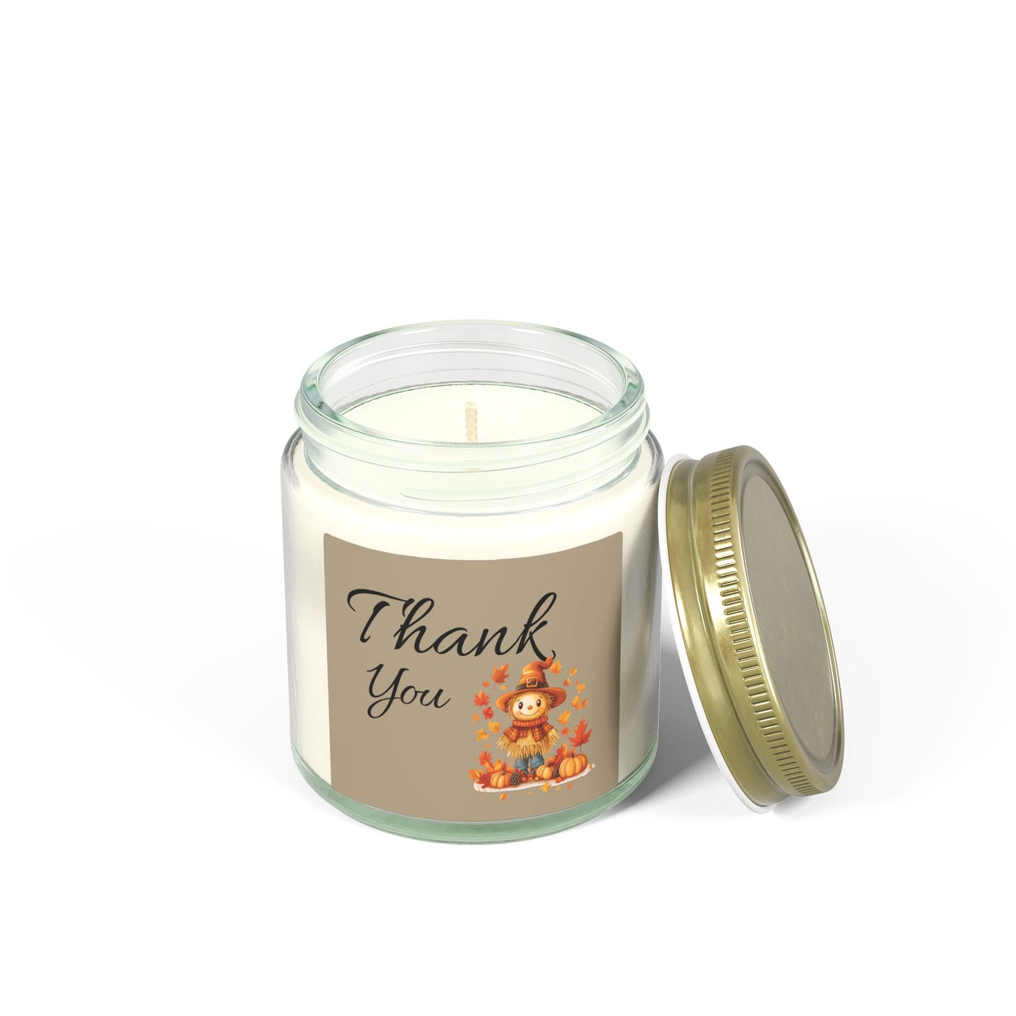 Thank You Fall Scented Candle — Coconut Apricot Wax (4oz & 9oz)