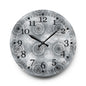 Elegant Floral Acrylic Wall Clock