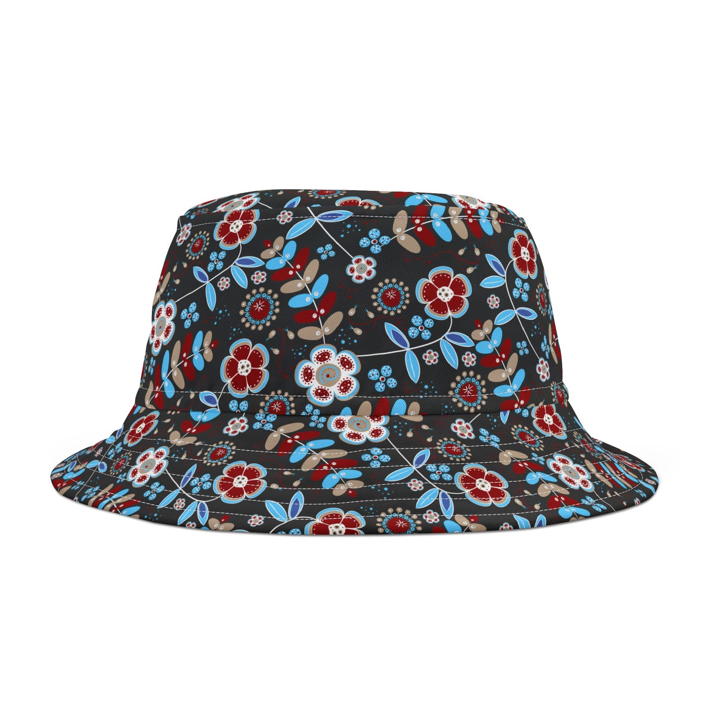 Floral Print Bucket Hat - Summer Accessory, Beach Hat, Festival Gear, Unisex Hat, Gift for Her, Outdoor Wear