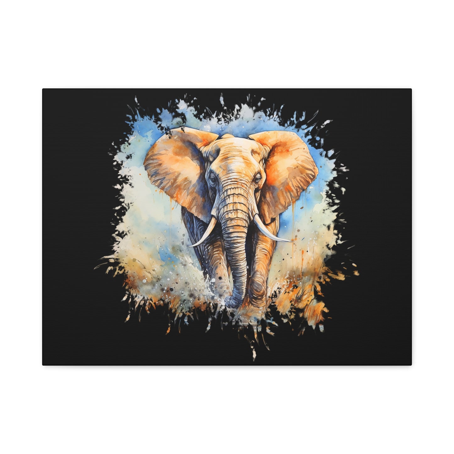 Matte Canvas, Stretched, 1.25" - Elephant