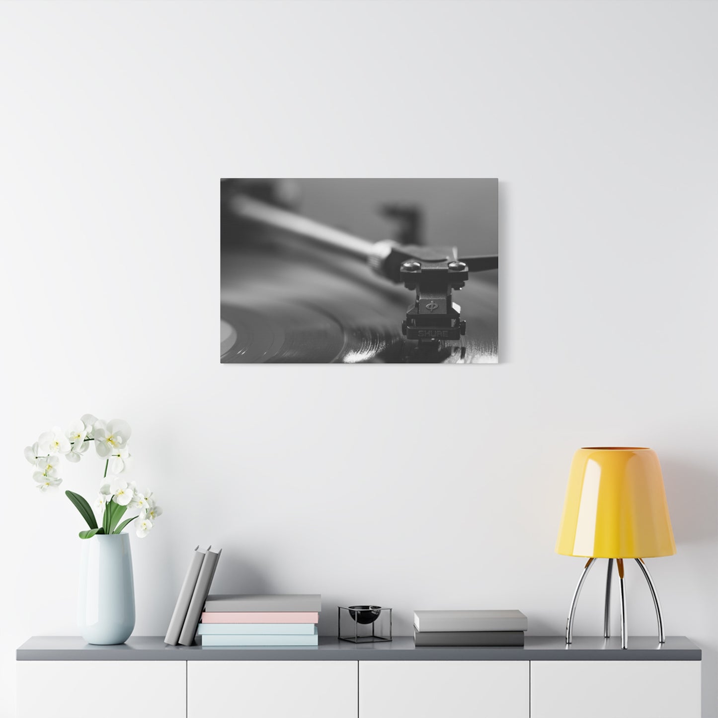 Vinyl Turntable Matte Canvas Print — Stretched 1.25" Wall Art