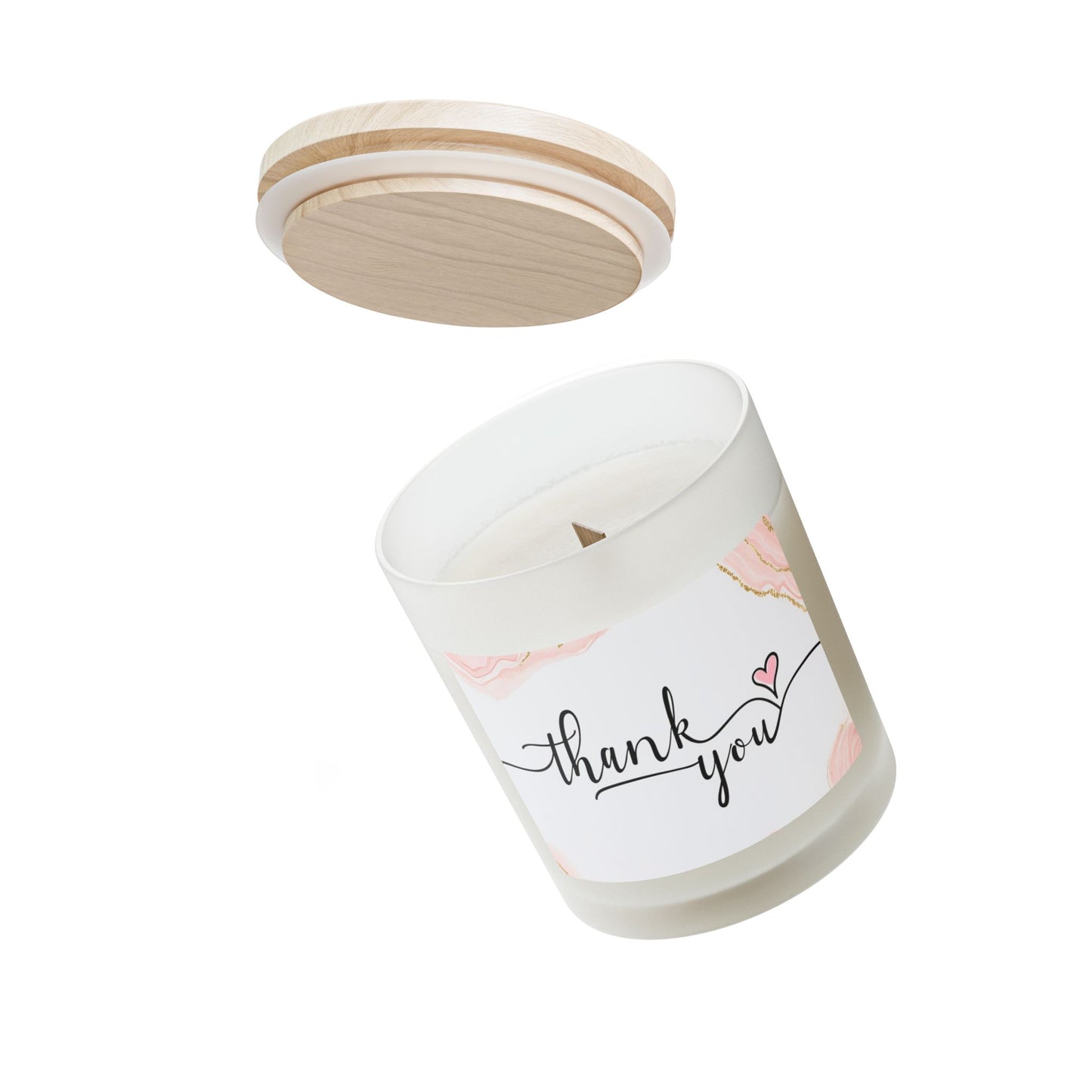 Frosted Glass Candle, 11oz