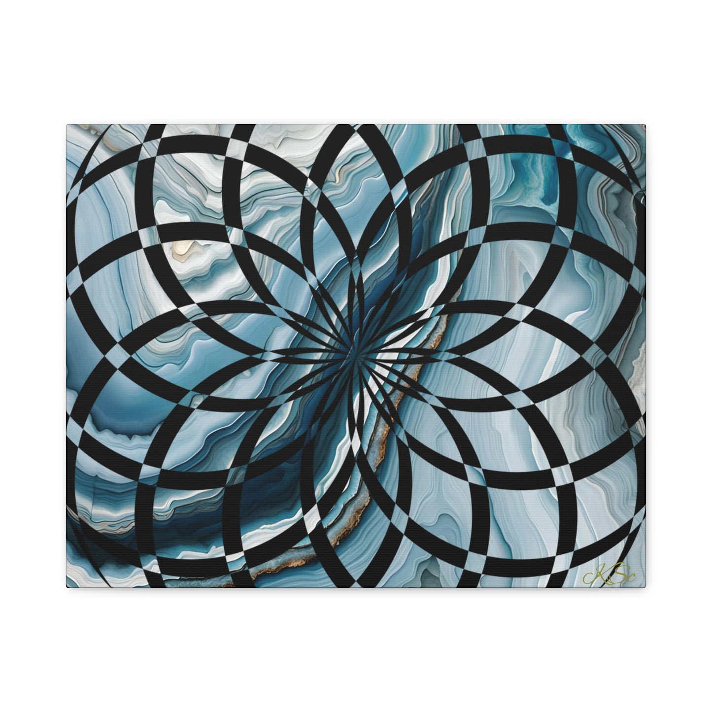 Abstract Geometric Art Canvas Print, Modern Wall
