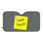 Car Sun Shade — "Don't Touch!" Sticky Note Design