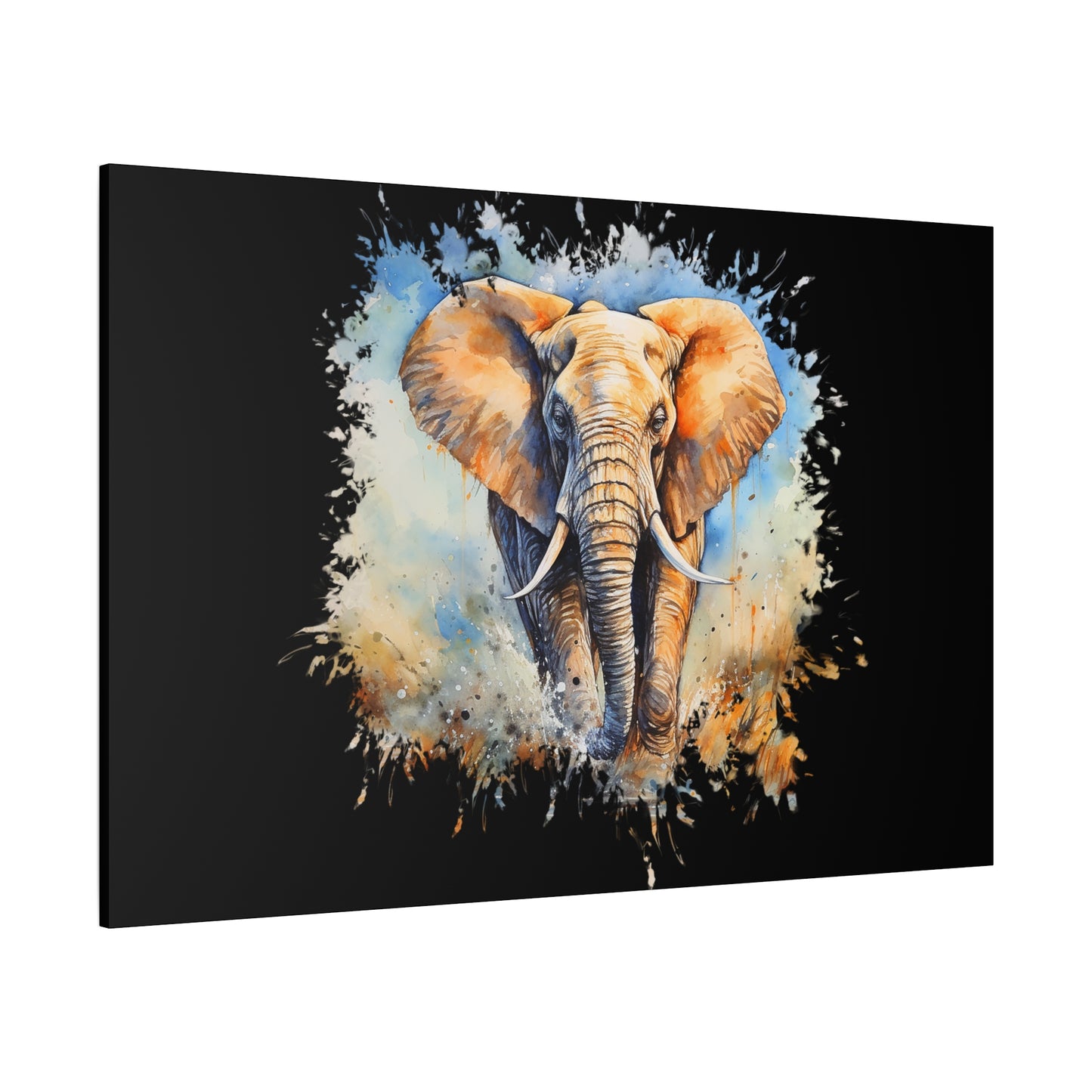Matte Canvas, Stretched, 1.25" - Elephant