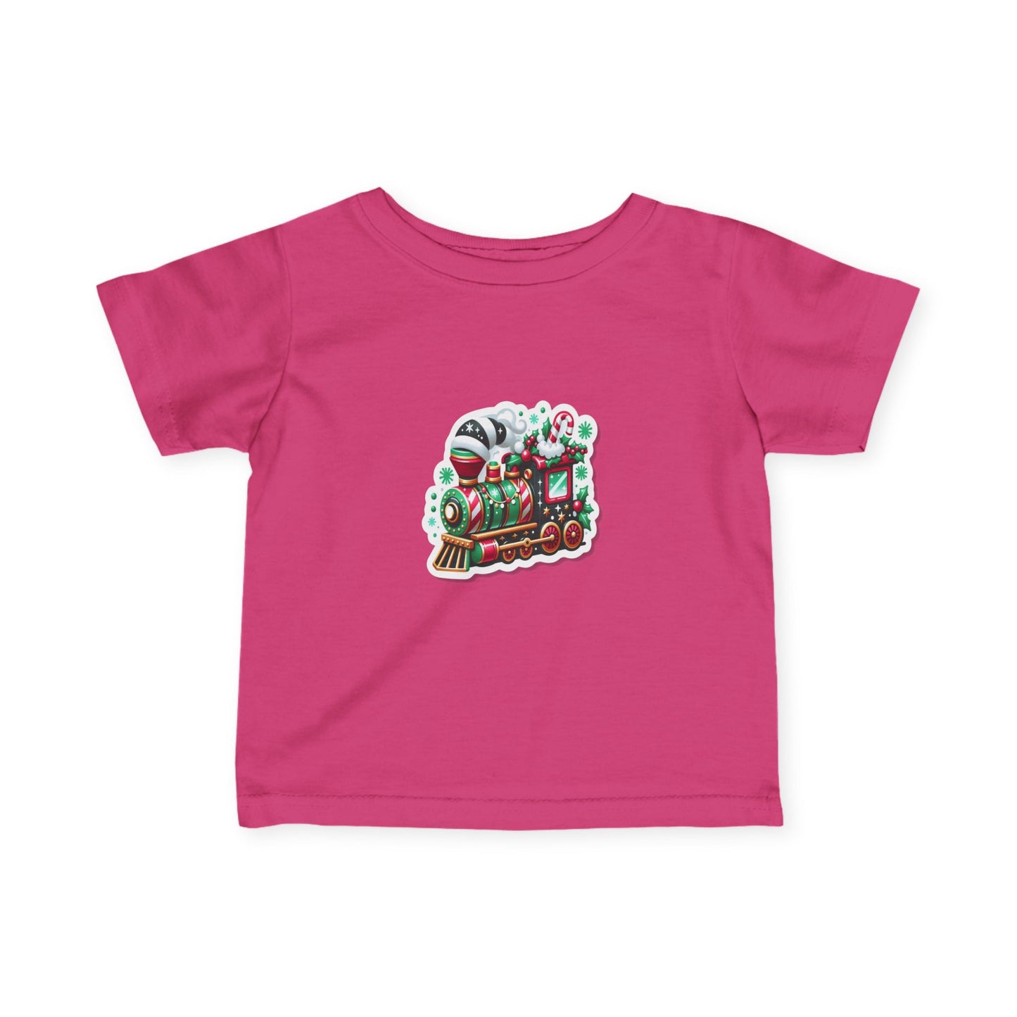 Infant Tee — Cute Christmas Toy Train Holiday Baby Shirt