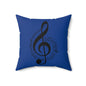 Musical Note Throw Pillow - Cozy Music Decor, Gift for Musicians
