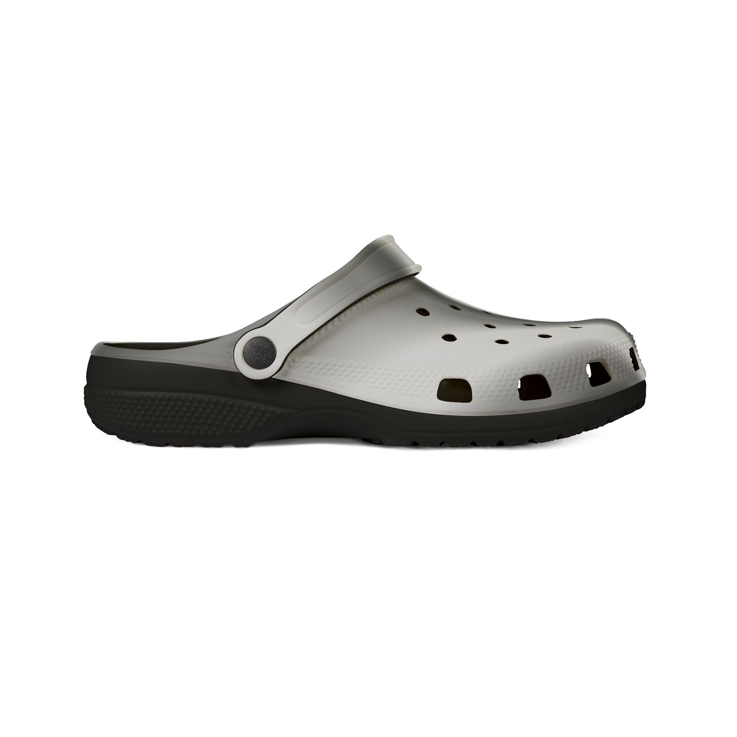 Metallic Silver EVA Clogs — Lightweight Foam Garden & Water Shoes