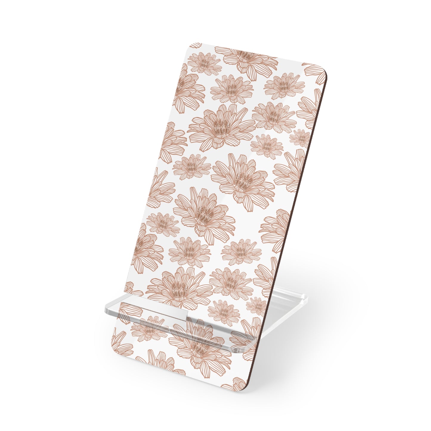 Floral Smartphone Stand, Elegant Phone Holder, Decorative Desk Accessory for Home & Office, Perfect Gift for Tech Lovers, Floral Design