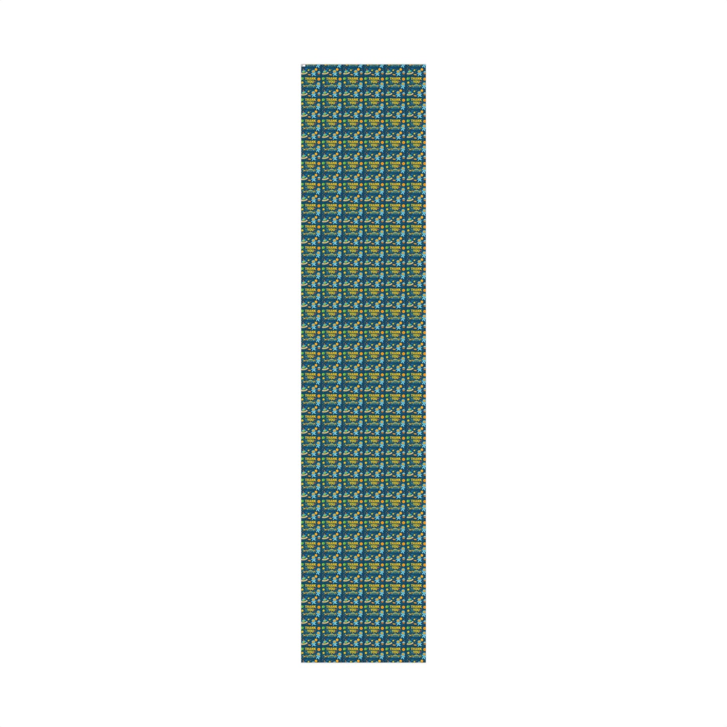 Gift Wrap Paper - 'Thank You' Space Party Pattern (Blue)