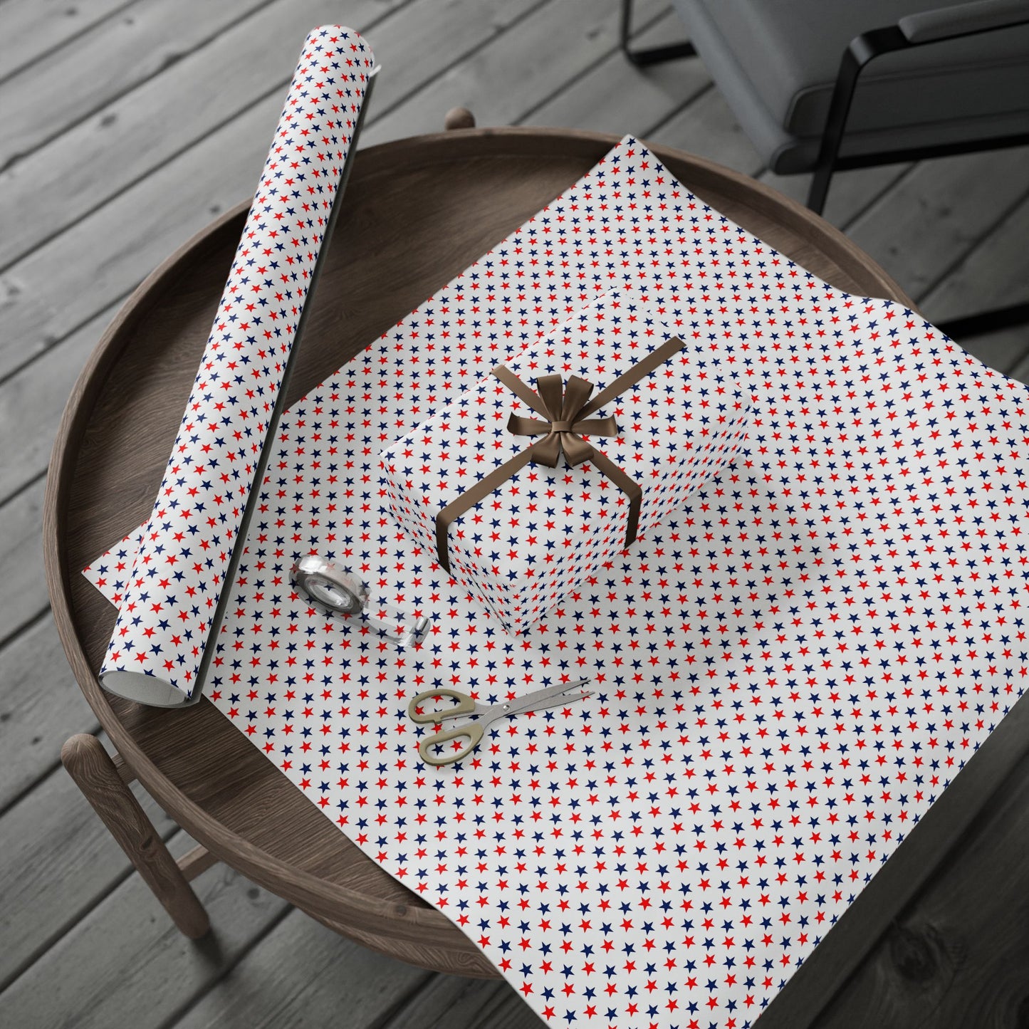 Wrapping Papers stars red white and blue
