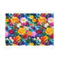 Vibrant Floral Matte Canvas Wall Art — Colorful Garden Print, Stretched 1.25"