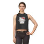 Kawaii Kitty Bow Crop Top — Cute Cat Graphic Women's Tank