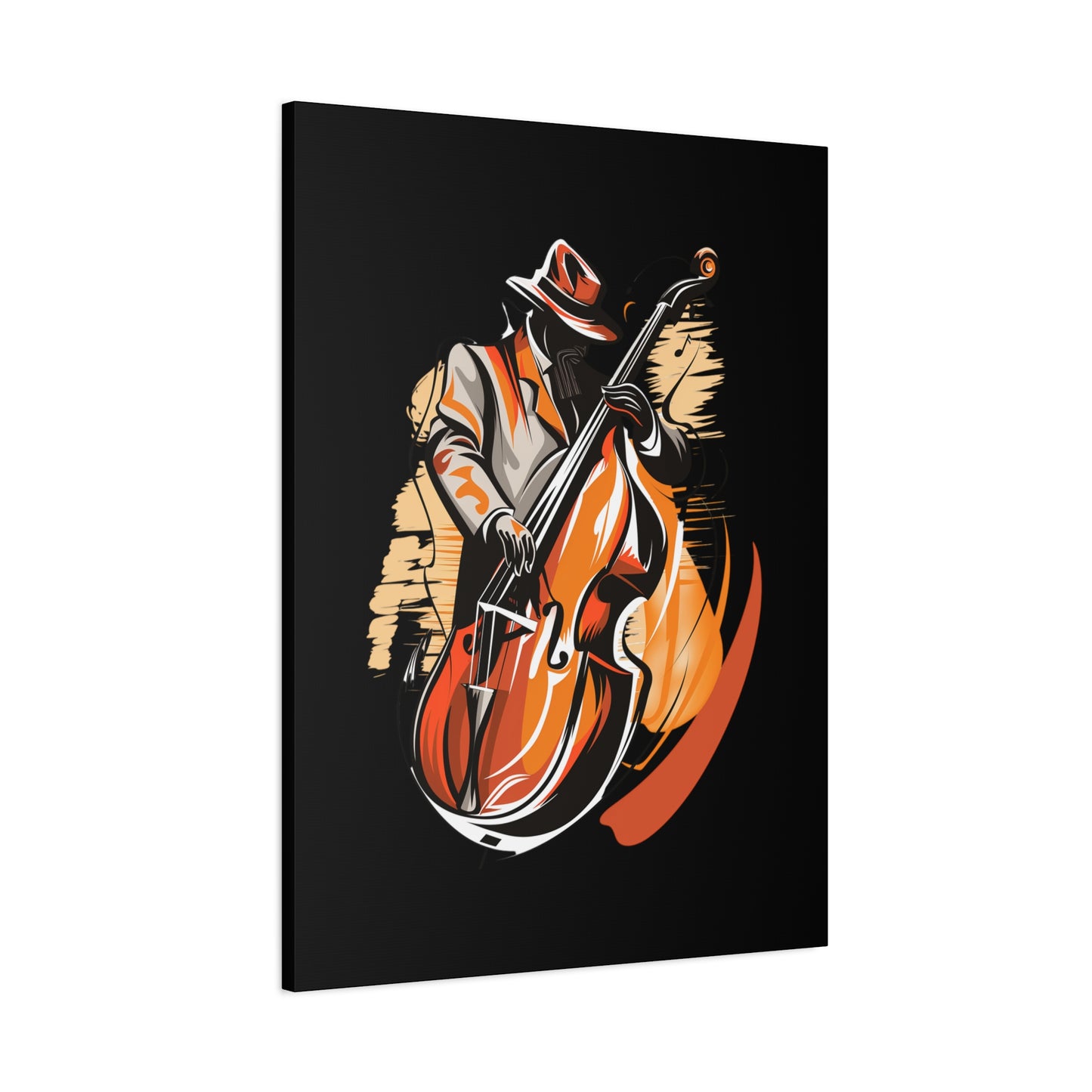 Matte Canvas, Stretched, 1.25" - Bass Player