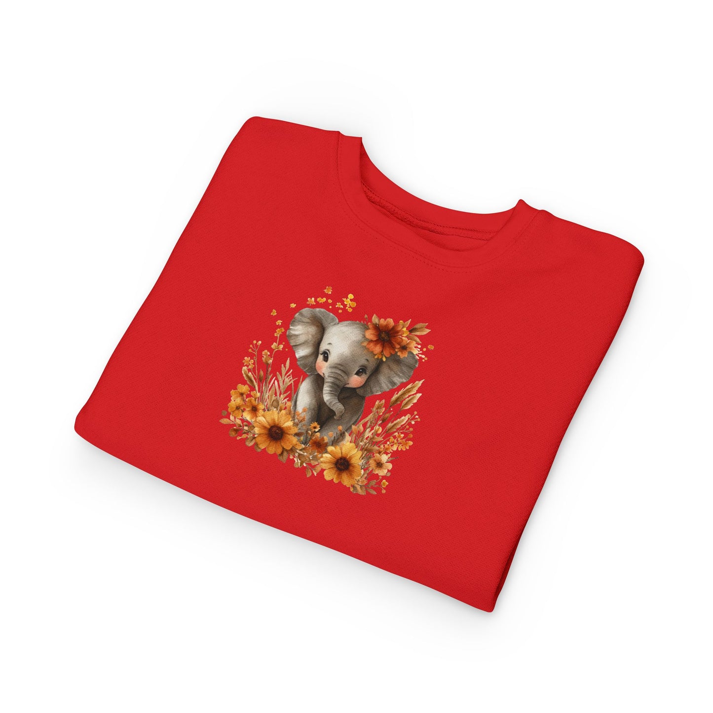 Adorable Elephant Toddler Sweatshirt - Cute Kids Apparel, Gift for Birthday, Baby Shower, Fall Fashion, Cozy Everyday Wear
