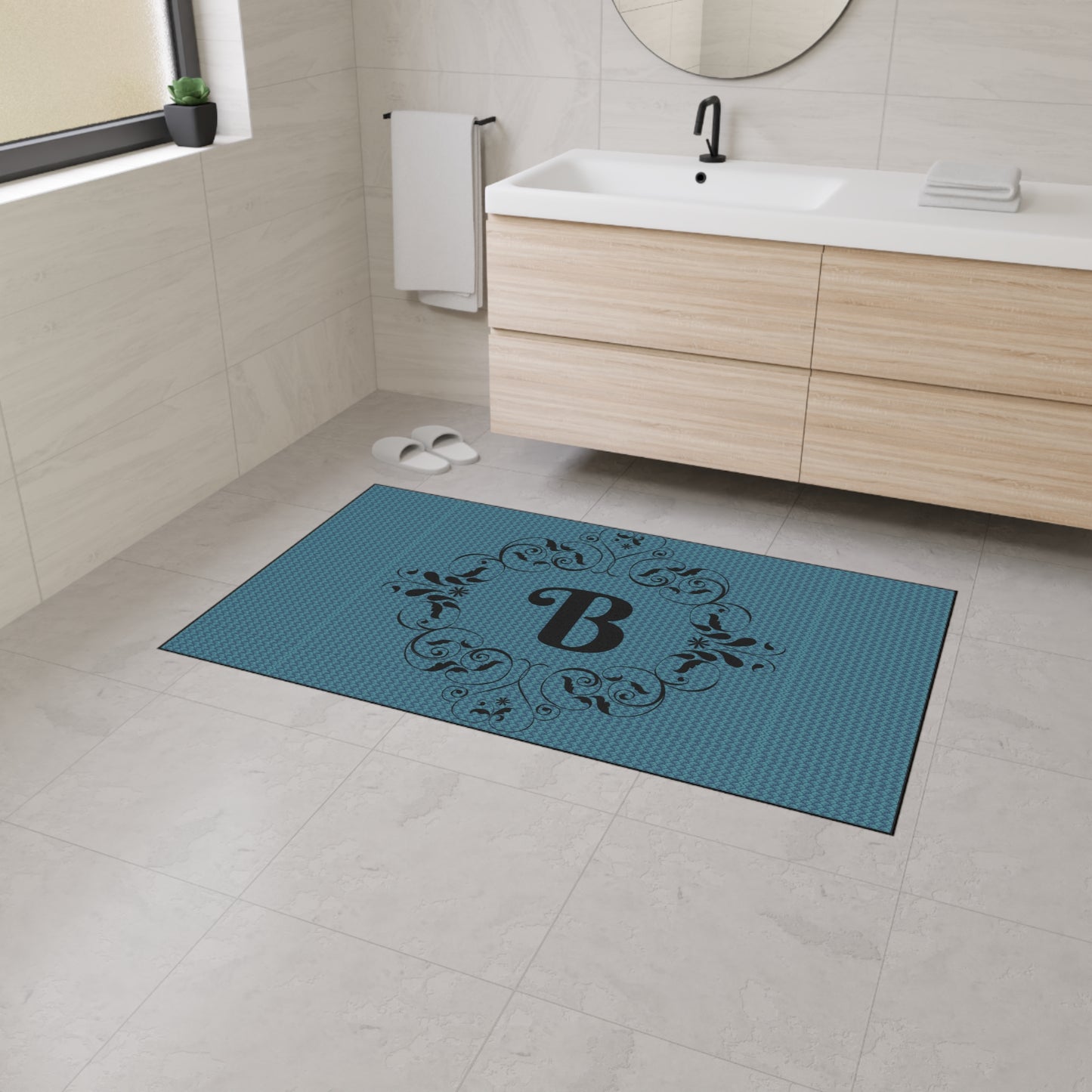 Heavy-Duty Floor Mat — Durable Non-Slip Garage & Workshop Rug - Letter B