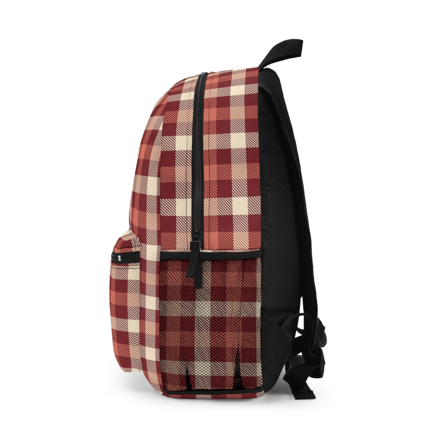 Rustic Plaid Backpack | Trendy School Bag, Stylish Weekend Backpack, Casual Travel Pack, Holiday Gift, Everyday Use