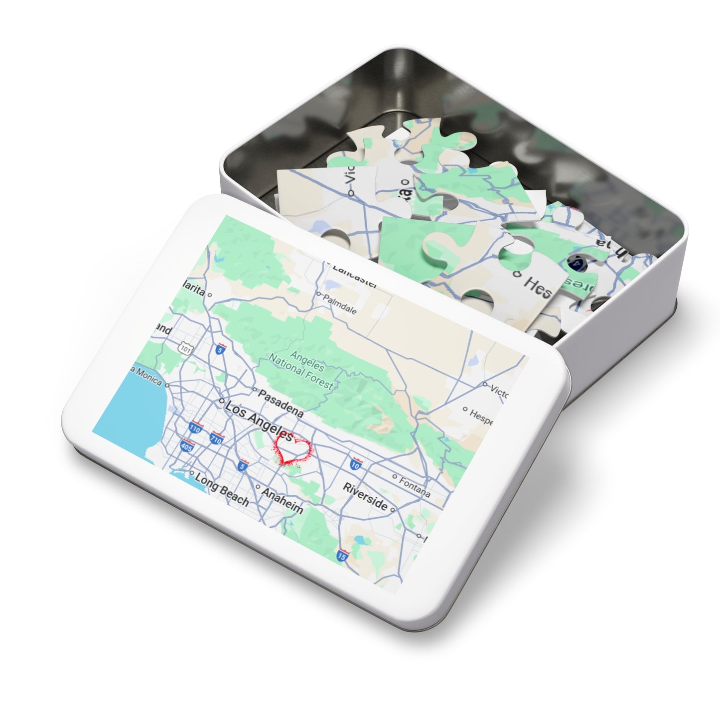 Los Angeles Love Jigsaw Puzzle with Tin | Fun Family Game, Unique Gift, Travel Keepsake, Home Decor, Puzzle Lovers