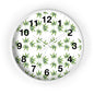 Leafy Wall Clock - Green Herbal Decor, Perfect for Nature Lovers, Boho Style, Gift for Gardeners, Unique Home Accent