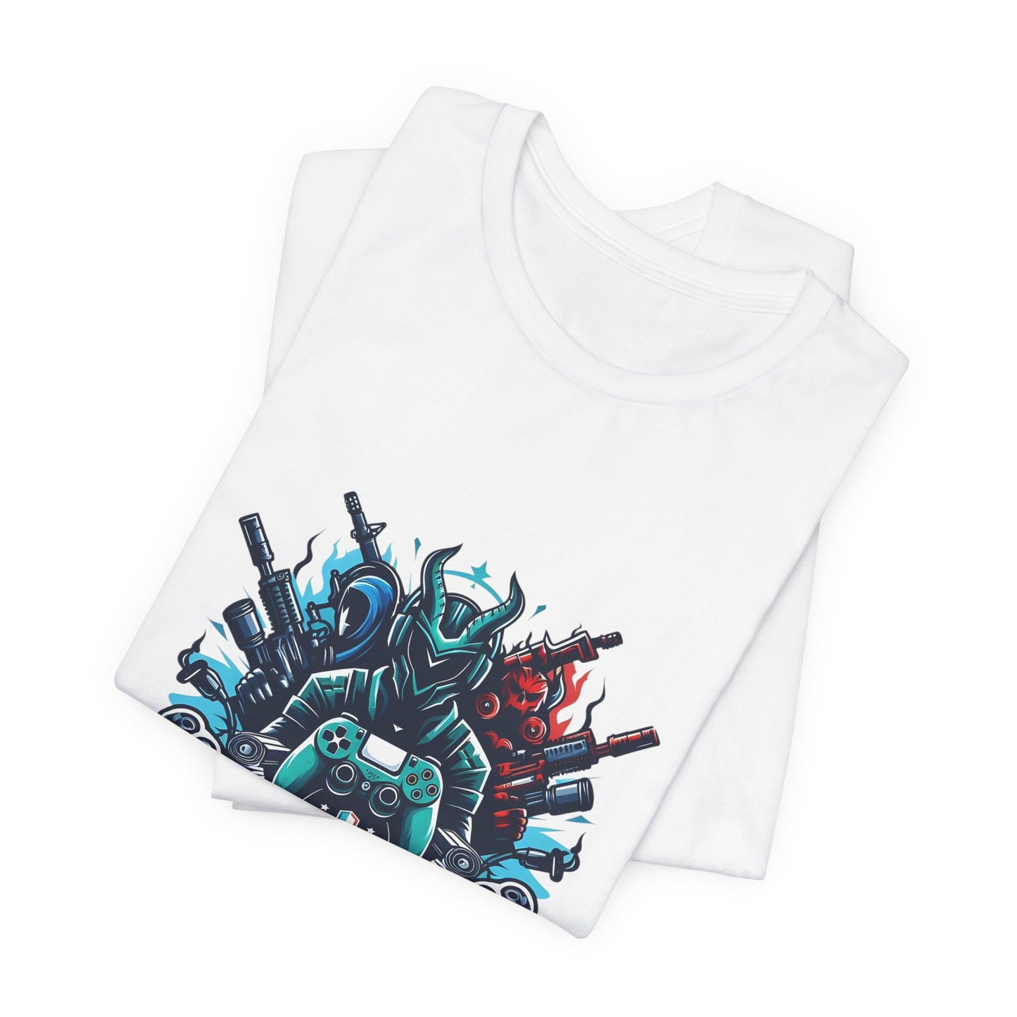 Gaming Controller Emblem Tee — Esports Gamer Graphic T-Shirt