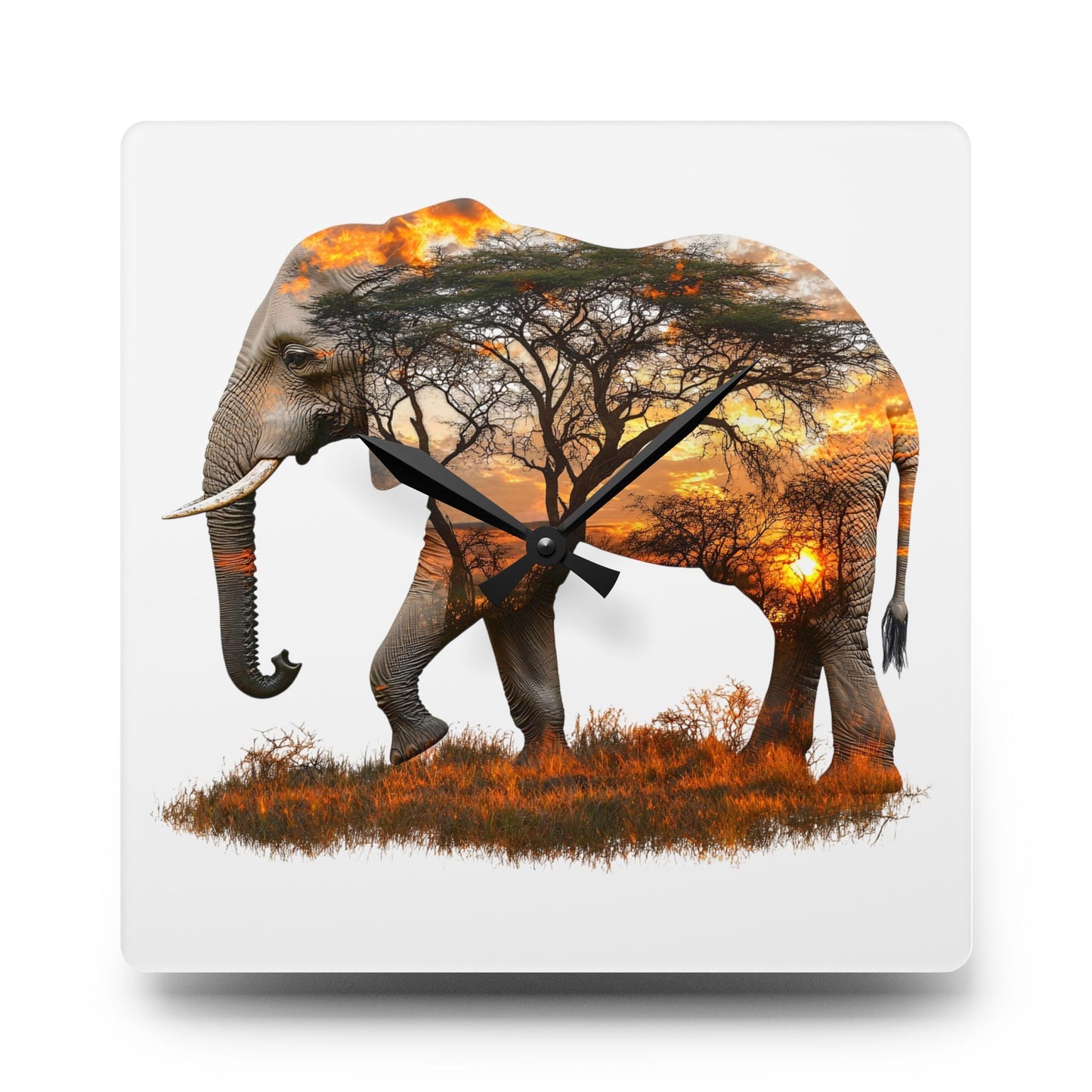 Nature-Inspired Elephant Acrylic Wall Clock | Wildlife Decor | Unique Gift for Animal Lovers | Home & Office Wall Art, Eco-Friendly [...]